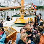 Båttur under Kortfilmfestivalen i Grimstad.