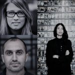 STOCKmotion-juryn 2021. Medsols från övre vänstra hörnet: Anna Zackrisson (foto Andreas Olsson), Theresa Traore Dahlberg (foto Margareta Bloom Sandebäck) och Hogir Hirori (foto Elias Berglund).