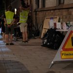 Bild från inspelningen av filmen Stammisar. Foto: Daniel Chilla/Film Stockholm AB