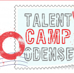 Logotyp med texten Talent Camp Odense.