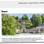 Syntolkning: Skärmbild från tillståndssidan om Skansen på Filmstockholm.se.